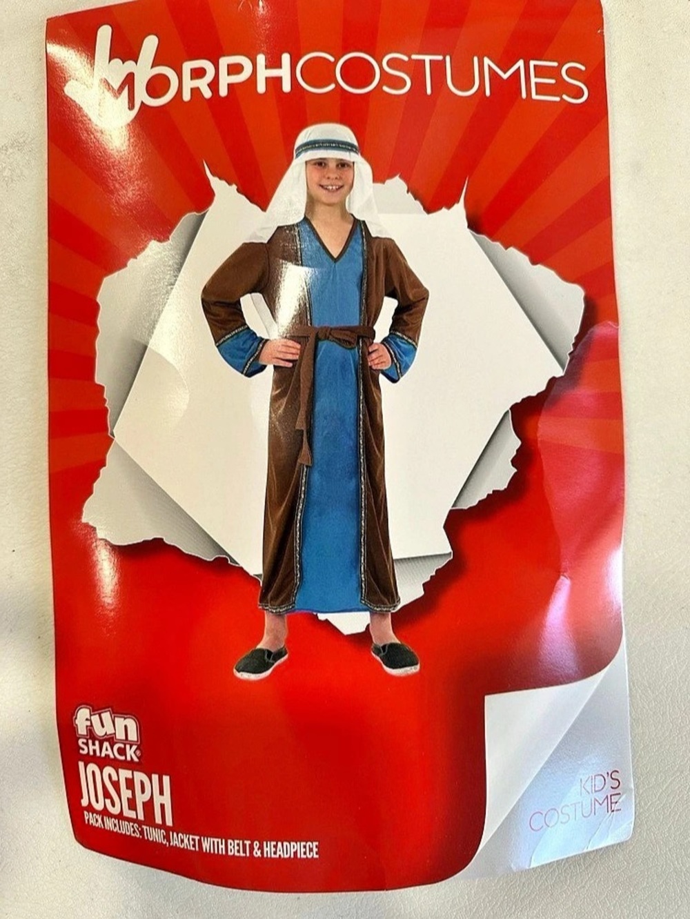 Fun Shack Joseph Costume Brown & Blue Size Small